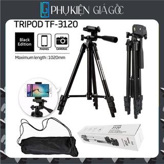 Gậy chụp ảnh, giá đỡ điện thoại, cây Tripod livestream tự sướng 3 chân 3120A, selfie