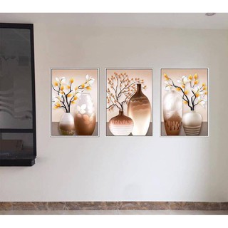Tranh canvas khung cao cấp 40x60cm x 3 tranh VIP mới mua được