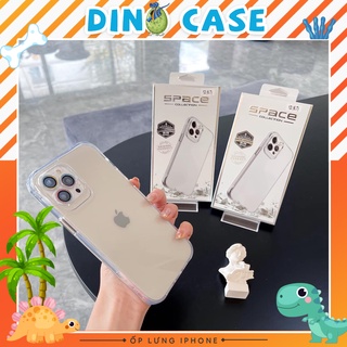Ốp lưng iphone Trong Space viền vuông dẻo không ố màu iPhone 7plus 8plus x xs xsmax 11 12 promax13 13pro 13promax