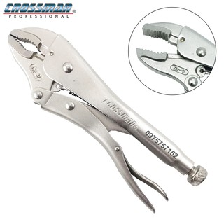 Kìm chết bấm mỏ cong cao cấp Crossman U.S.A, thép trắng Cr-V siêu cứng, lò xo đàn hồi linh hoạt (Chính hãng)