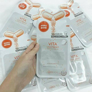 Mặt Nạ Dưỡng Trắng Mediheal Vita Lightbeam Essential Mask 25ml ( tách lẻ)