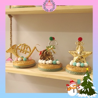 [Phụ Kiện Trang trí Giáng Sinh] Vật dụng để bàn kèm đế trang trí Noel độc đáo
