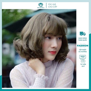 Tóc giả nguyên đầu víc xoăn