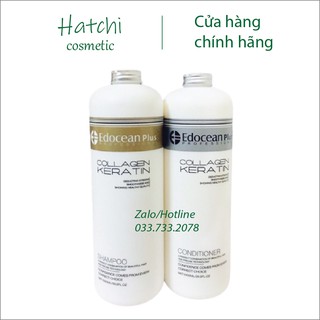 Bộ Dầu Gội Xả Edocean Collagen Keratin Siêu Phục Hồi Cho Tóc Hư Tổn 1000ml