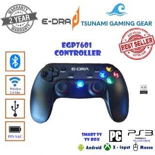 Tay cầm chơi game EDra EGP7601 Bluetooth/ Wireless 2.4 Ghz/ USB Hàng chính hãng