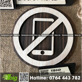 [Mã LIFE20KALL giảm 10% đơn 50K] Bảng cấm dụng điện thoại (no phone) gắn tường