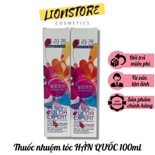 Thuốc nhuộm tóc HÀN QUỐC 100ml sỉ lẻ full mã màu lên màu bóng đẹp không khô tóc