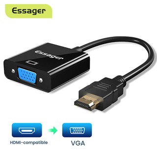 Dây Cáp Chuyển Đổi Hdmi Sang Vga 1080p Essager Cho Ps4 Tv Laptop