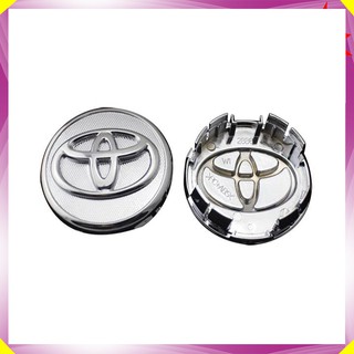Biểu tượng Logo Toyota chụp mâm, vành, bánh xe ô tô kích thước 57mm - Mã TOYOTA57-B