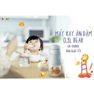 Máy xay ăn dặm đa năng 0.3L Bear GR-B03V2 Chính hãng bảo hành 12 tháng