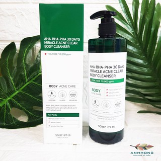 Sữa tắm mụn lưng, body Some by mi AHA.BHA.PHA 30 Days Miracle clear body cleanser 400g