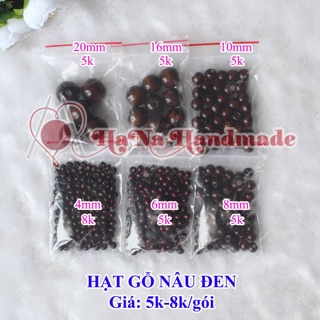 Hạt gỗ nâu đen