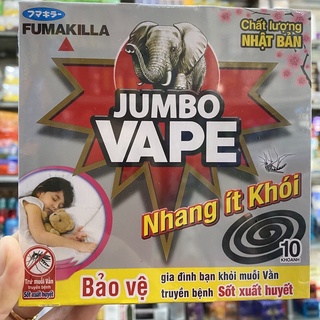 Nhang muỗi Jumbo Vape hương Rừng dạng hộp (10 khoanh)