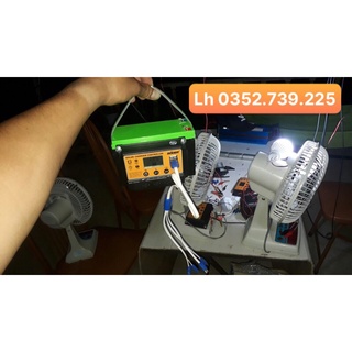 Combo Điện mặt trời sách tay Sạc Điện Thoại, Thắp sáng, quạt - Tấm Pin,Sạc,Bin Lifepo4, Quạt ... Giá Rẻ