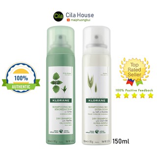 Dầu gội KHÔ Klorane Pháp (xịt) 150g chiết xuất thiên nhiên - Cila House