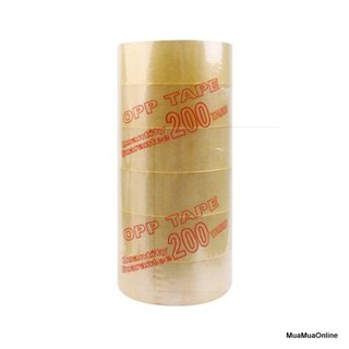 Bộ 6 Cuộn Băng Keo Trong 200 Yard Dính Chắc Cao Cấp