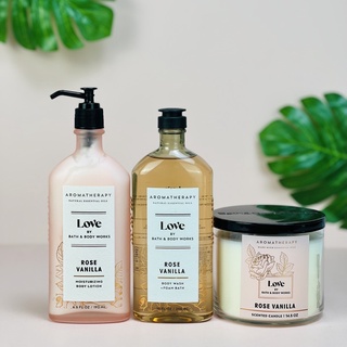 [AUTH MỸ] BỘ SẢN PHẨM DƯỠNG DA ROSE VANILLA - BATH &amp; BODY WORKS