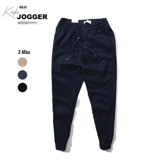 Quần Jogger Nam, Jogger Kaki Bo Gấu GrayHomme Co Giãn Tốt, Phom Ôm, Trẻ Trung, Thanh Lịch - BK106