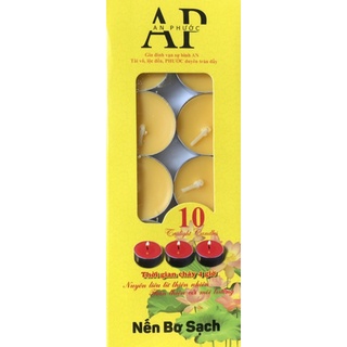 Nến bơ hộp 10v cháy 4 tiếng không hoá chất độc hại
