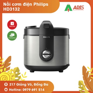 [Mã 154ELSALE2 giảm 7% đơn 300K] Nồi cơm điện Philips HD3132 2 Lít - Công nghệ nấu 3D - Bảo hành chính hãng 24 tháng