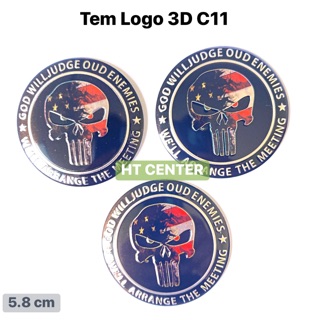 Tem xe máy Logo 3D C11