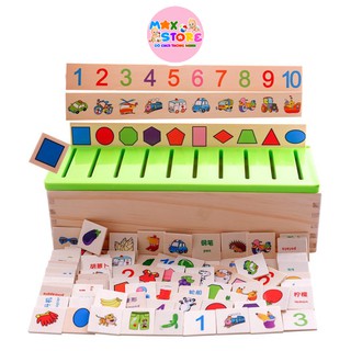 ĐỒ CHƠI GIÁO DỤC - Hộp Thả Hình Theo Chủ Đề Luyện Trí Nhớ