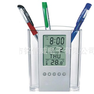 Đồng Hồ Để Bàn Kiêm Hộp Đựng Bút Thông Minh A172
