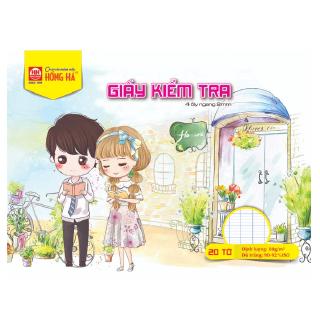 Tệp Kiểm Tra Dạng Hộp 4 Ly Vuông - Hồng Hà 4937 (20 Tờ)