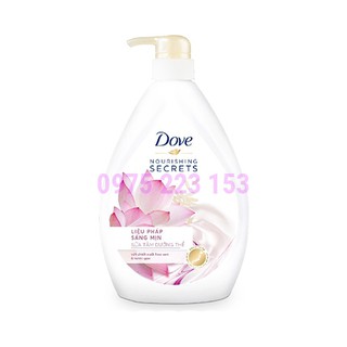 Sữa tắm dưỡng thể chiết xuất hoa sen và nước gạo Dove căng bóng sáng mịn 527ml