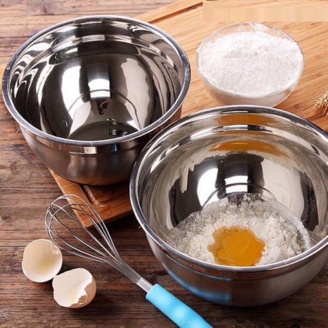Bowl trộn bột đế silicon / Âu trộn bột (dày + sâu)