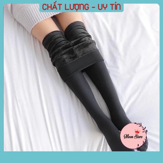 Quần tất nữ lót lông màu đen giữ nhiệt siêu dày đẹp QT03