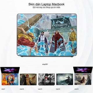 Skin dán Macbook mẫu One Piece (đã cắt sẵn, inbox mã máy cho shop)
