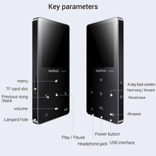 [Mã 155ELSALE giảm 7% đơn 300K] (CÓ SẴN) Máy nghe nhạc bluetooth Mahdi M320 bản 8Gb chính hãng - tặng kèm tai nghe Hifi