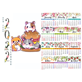 Lịch tường 2022 phoebe hamster LA17 size A3
