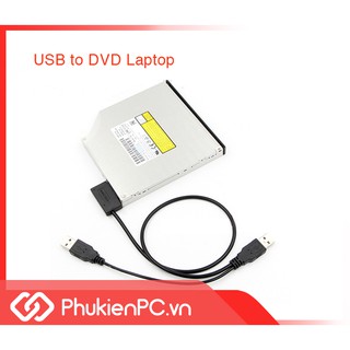 Cáp kết nối DVD Laptop sang USB (USB sang SATA 7+6)