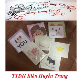 Thiệp chúc, giấy nhắn nhỏ nhiều loại