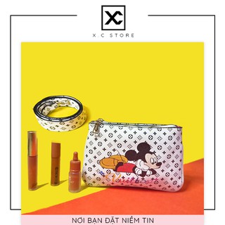 [RẺ NHẤT SHOPEE] Túi đeo chéo nữ kẹp nách XC-003, Họa tiết chuột Mickey, LV, kiểu dáng thời trang, phong cách