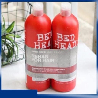 Cặp Dầu Gội - Xả TIGI Bed Head Màu Đỏ Siêu Mượt Tóc Loại 750ml - HÀNG  CHÍNH HÃNG