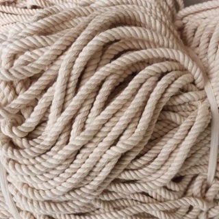 1kg dây thừng se macrame 3 xoắn 100% cotton sợi đẹp