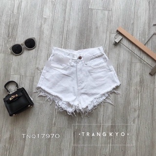 Quần đùi nữ kaki tua rua, quần shorts nữ kaki tua rua - B33