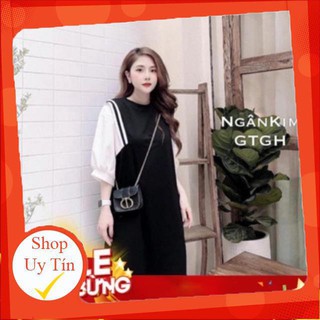 Váy bầu tay lỡchất cotton siêu mền, siêu mịnkhông xù, không bai đầm bầu mặc đi làm đi chơi đều đượcFree size 40~<68