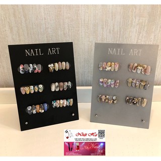 Bảng Trưng Bày Mẫu Móng Nghệ Thuật Nail Art Bằng Kim Loại Cao Cấp Trong Suốt Mẫu Mới Hot - Lẻ 1 Cái