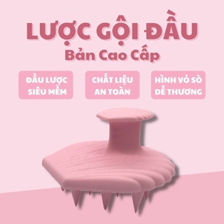 Lược Gội Đầu - Lược Silicon Massage Đầu Bản Cao Cấp Mềm Mại Tránh Tổn Thương Da Đầu, Đạt Chứng Nhận An Toàn - bb.case99