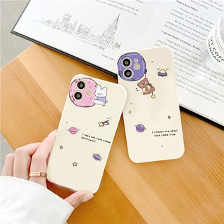 Ốp iphone Gẫu Thỏ bóng bảo vệ cam cạnh vuông ip 11 7plus 6plus x xr xsmax 11 12pro 12promax 13promax e99