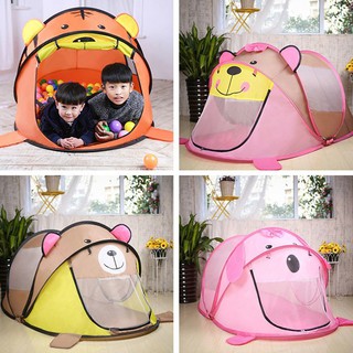 Lều chơi tự bung cho bé hình gấu