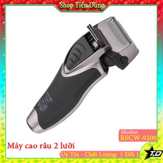 Máy cạo râu Chaobo RSCW 9200 loại 2 lưỡi chạy bằng pin tích điện có thể sạc trực tiếp điện 220V