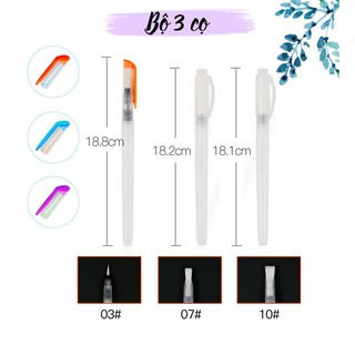 Bộ 3 Bút Vẽ Màu Nước Chuyên Dụng Cao Cấp Waterbrush Giorgione