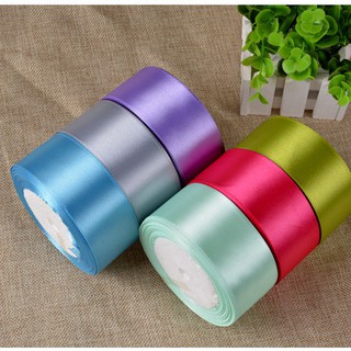 Ruy băng lụa cuộn dài 22m bản rộng 2cm đủ màu sắc