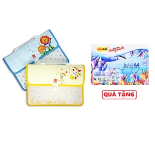 Cặp học thêm 2 ngăn Hồng Hà Family 3859 - Tặng kèm vở vẽ A4 Thiên Long