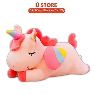 [Mã LIFE0503TOYS giảm 10% đơn 0Đ] Gấu bông kỳ lân 55cm, Thú ngồi bông ngựa Pony đáng yêu, ngộ nghĩnh